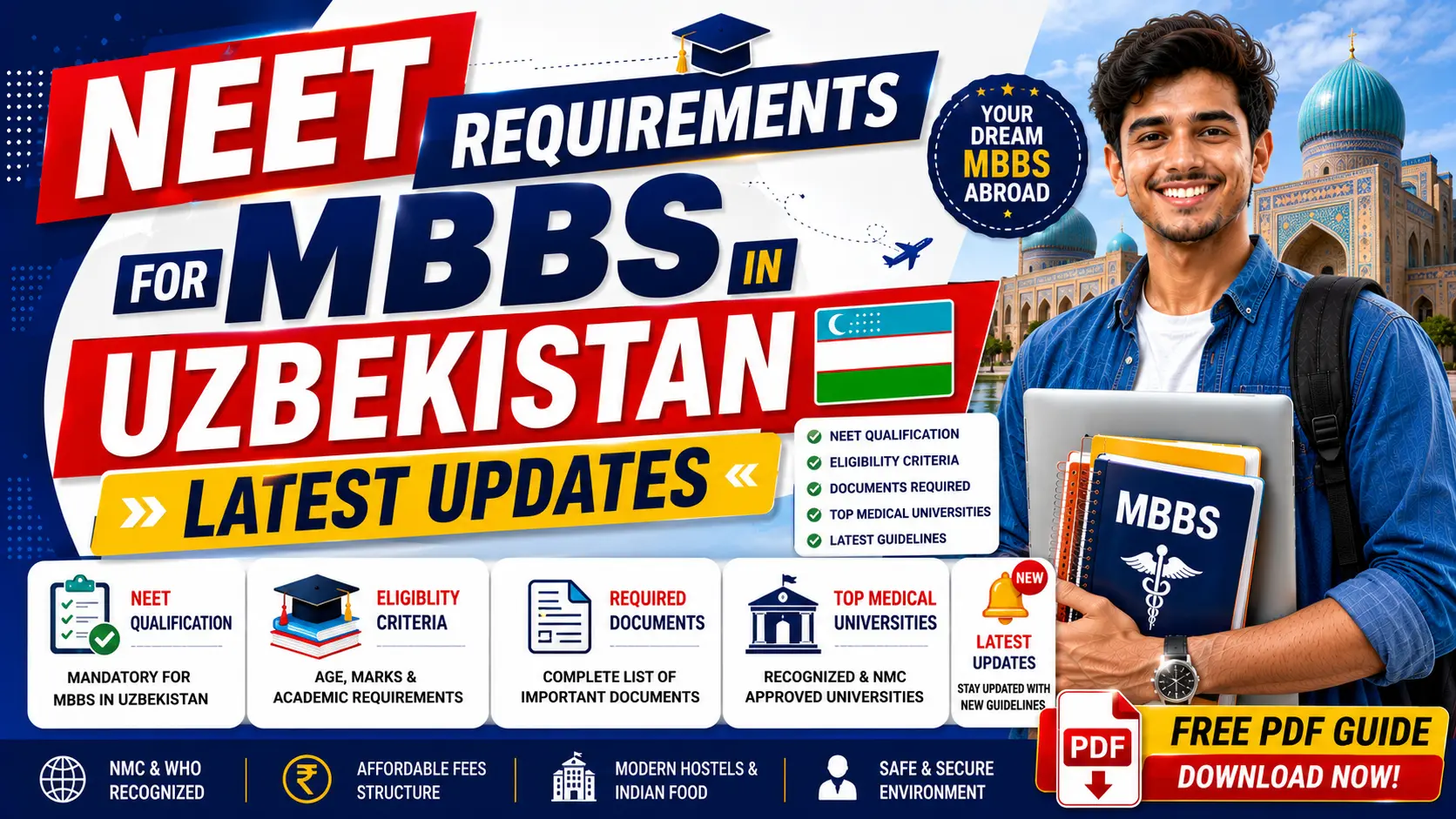 NEET Requirements for MBBS in Uzbekistan: Latest Updates